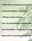 Artemisia annua - 30:1 Pflanzenextrakt - 200 Kapseln